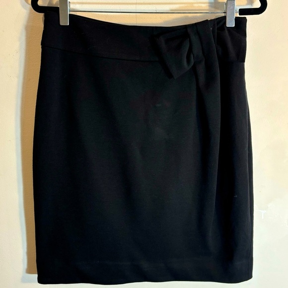 ANTHROPOLOGIE Sz 10 Pencil Skirt With Waistband Bow Zipper Lined NEW WITH TAG - Picture 1 of 8